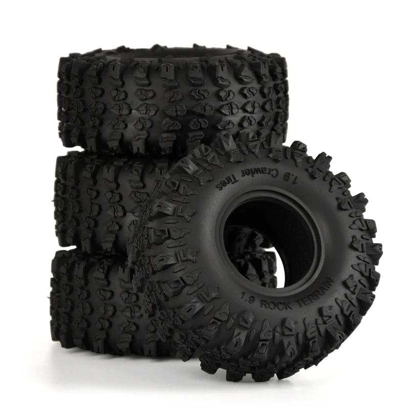 

Набор из 4 предметов, 1,9 дюйма, автомобильные шины для скалолазания, 118*45 мм, подходят для Trx4 Scx10 Rc4Wd 1/10, автомобильные резиновые шины с дистанционным управлением, имитация скинов внедорожных шин, модернизация