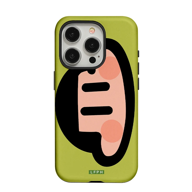 

HPOD cartoon Phone Case suitable for iPhone 16 Pro max frosted phone case iPhone 15Promax personalized phone case 14Pro 2-in-1