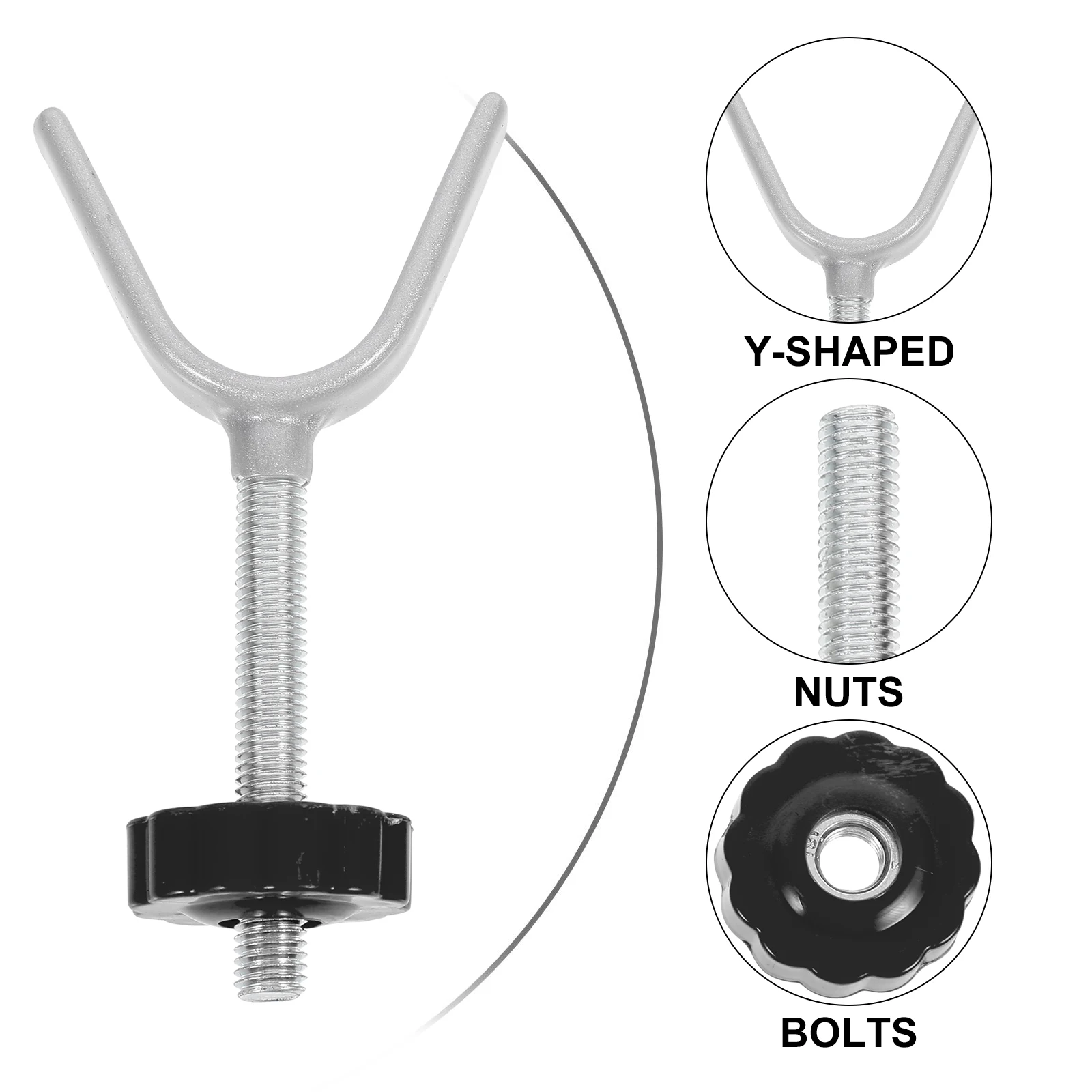 

4 шт., безопасные Y-образные вершины, болт ограждения, Y-образные болты, инструменты для лестниц, простая установка, аксессуары для забора, прочное оборудование