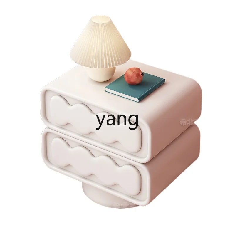 

yhm Bedside Cute High-Value White Storage Bedside Cabinet
