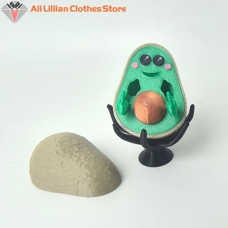 ألعاب أصابع متوسطة ثلاثية الأبعاد مطبوعة ، أفوكادو سيئ ، مضحك ، لطيف ، ديكور منزلي ، هدايا لأصدقائك #3