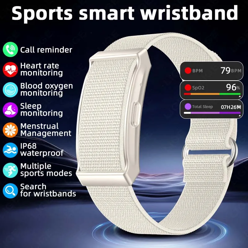 

LIGE New No Screen Smart Watch Men Sports Outdoor Fitness Heart Rate Monitoring IP68 Waterproof Women Smartwatch For Android IOS