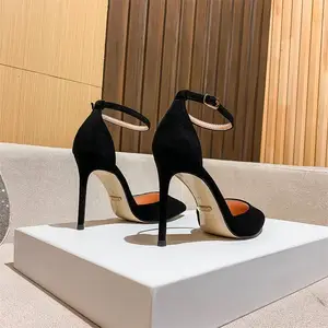 High-heeled women's summer spring 2022 new professional black temperament store versat