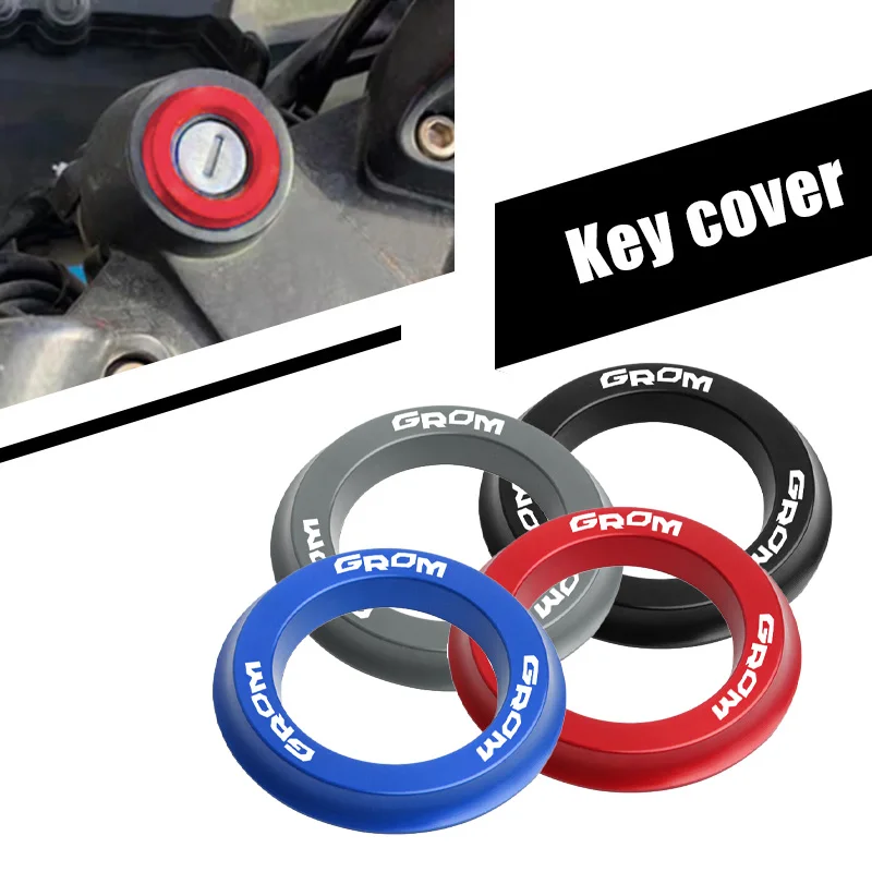 For HONDA GROM MSX125 Switch Decorative Ring Ignition Switch Cover CNC Aluminum Alloy Accessories Motorcycle Key Hole Ring