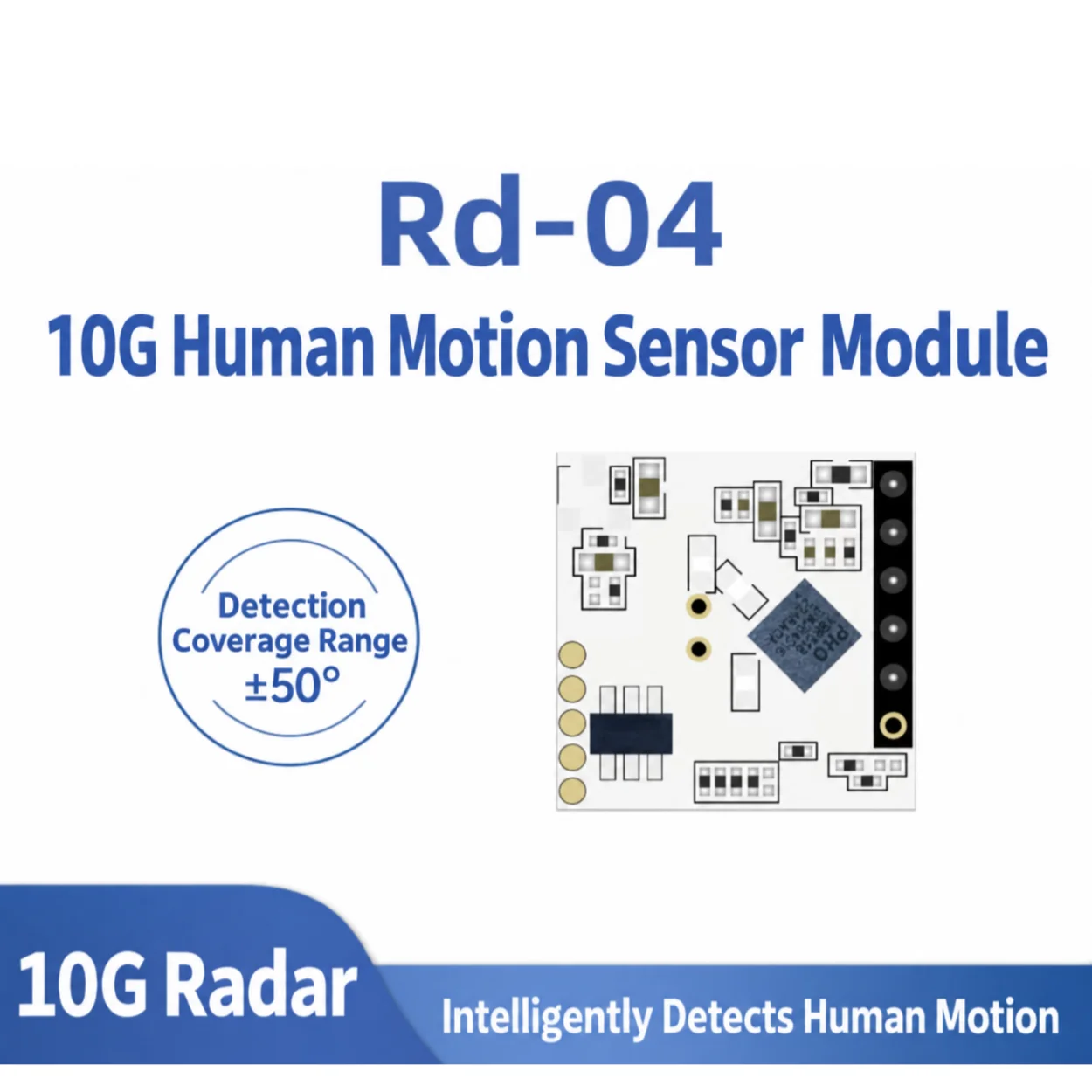 1/2/5/10pcs Rd-04 10G Radar Sensor Module Human Micro-Movement Motion Detection Low-Power Module