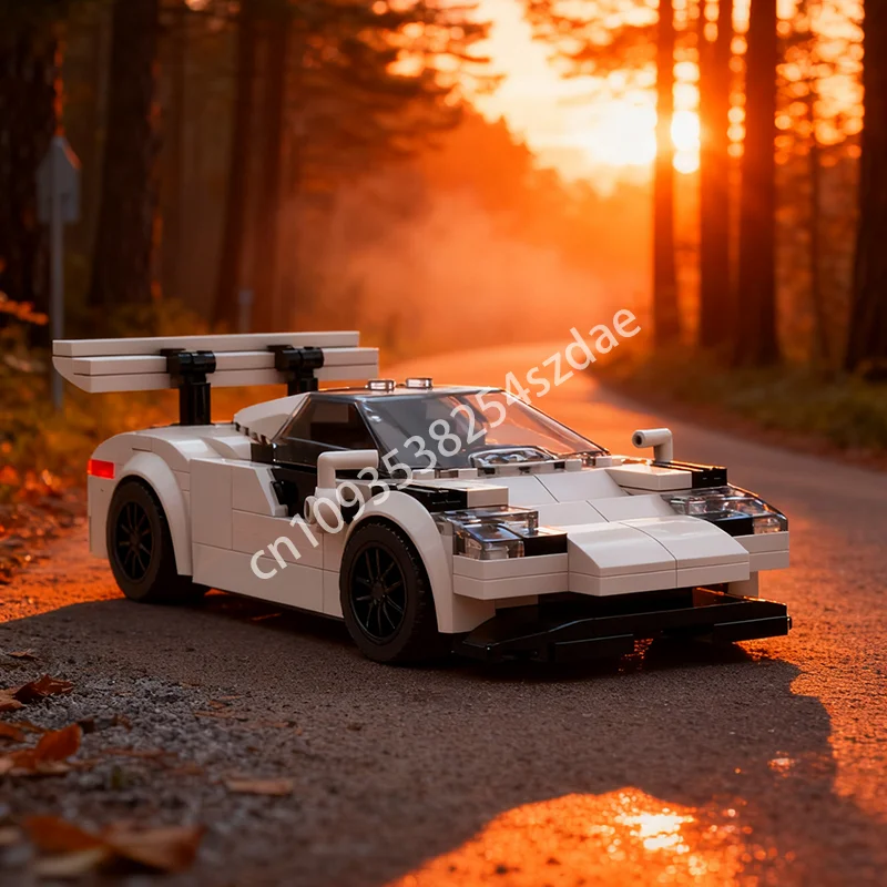 

230 шт. MOC Racecar 8 Wide City Champions Модель Строительные блоки Строительство DIY Творческая игрушка Образовательный кирпич Рождественский подарок Дети