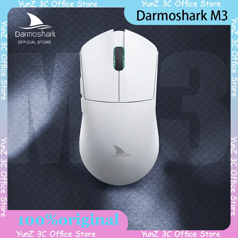 Darmoshark M3 Wireless Mouse Three Mode Lightweight Paw3395 Is Suitable For Large Hand Electronic Competitive Game Mouse