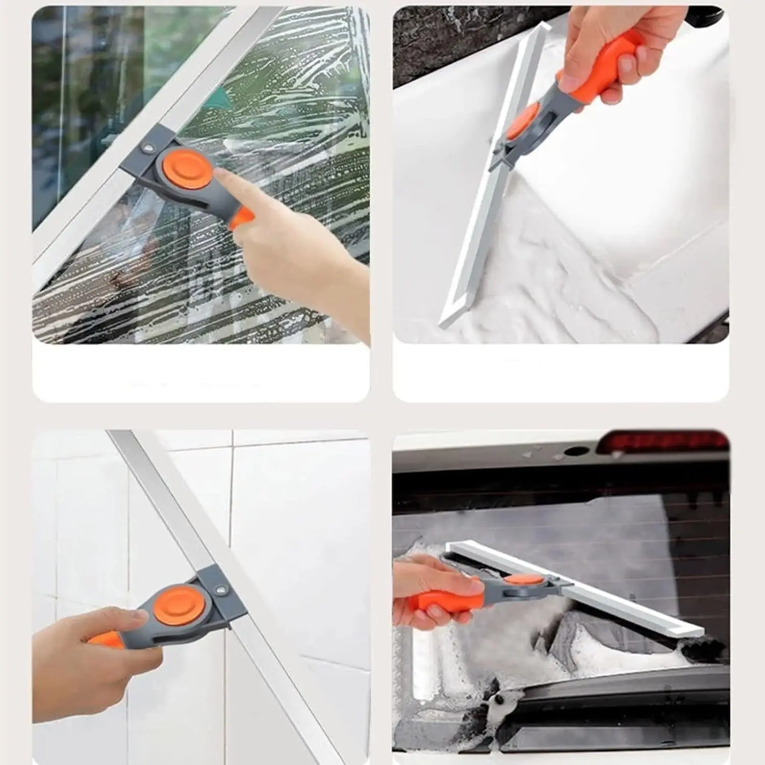 Water Squeegee for Cleaning Multifunction Squeegee Sweeper Quick Drying Water and Dust Remover Silicone Scraper Broom for Floor