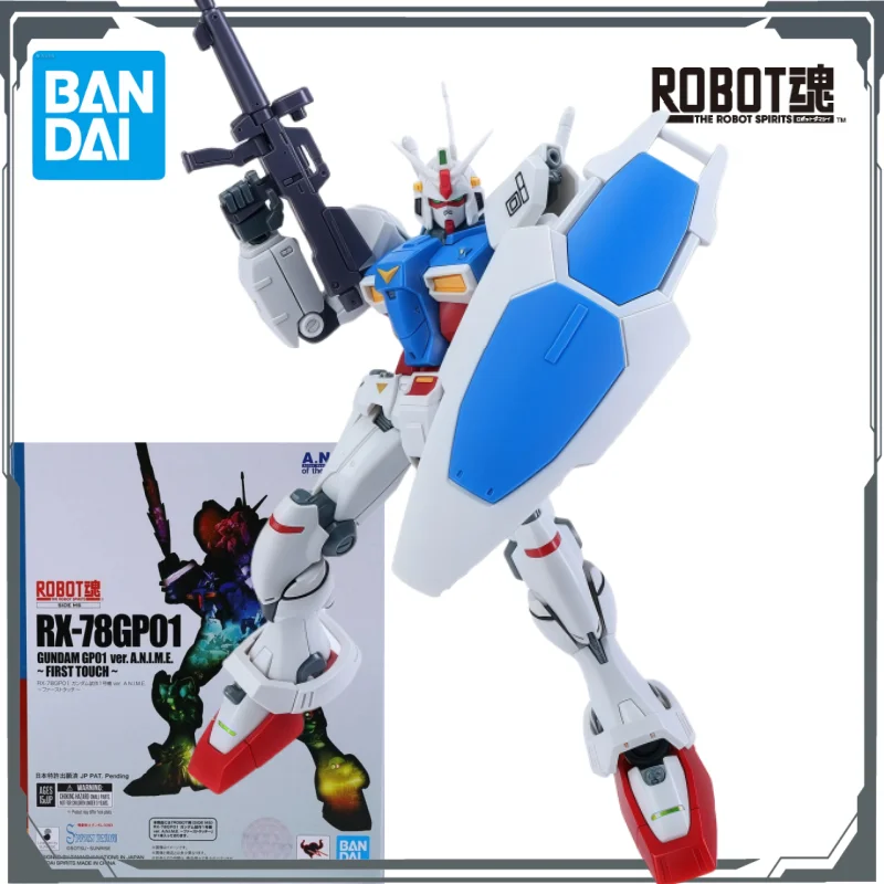 Bandai Original ROBOT Soul Edición limitada RX-78GP01 Unidad de prueba Gundam 1 ~ Color transparente ~ y RX-78-2 Gundam ~ Primer tacto ~ Juguete de mano