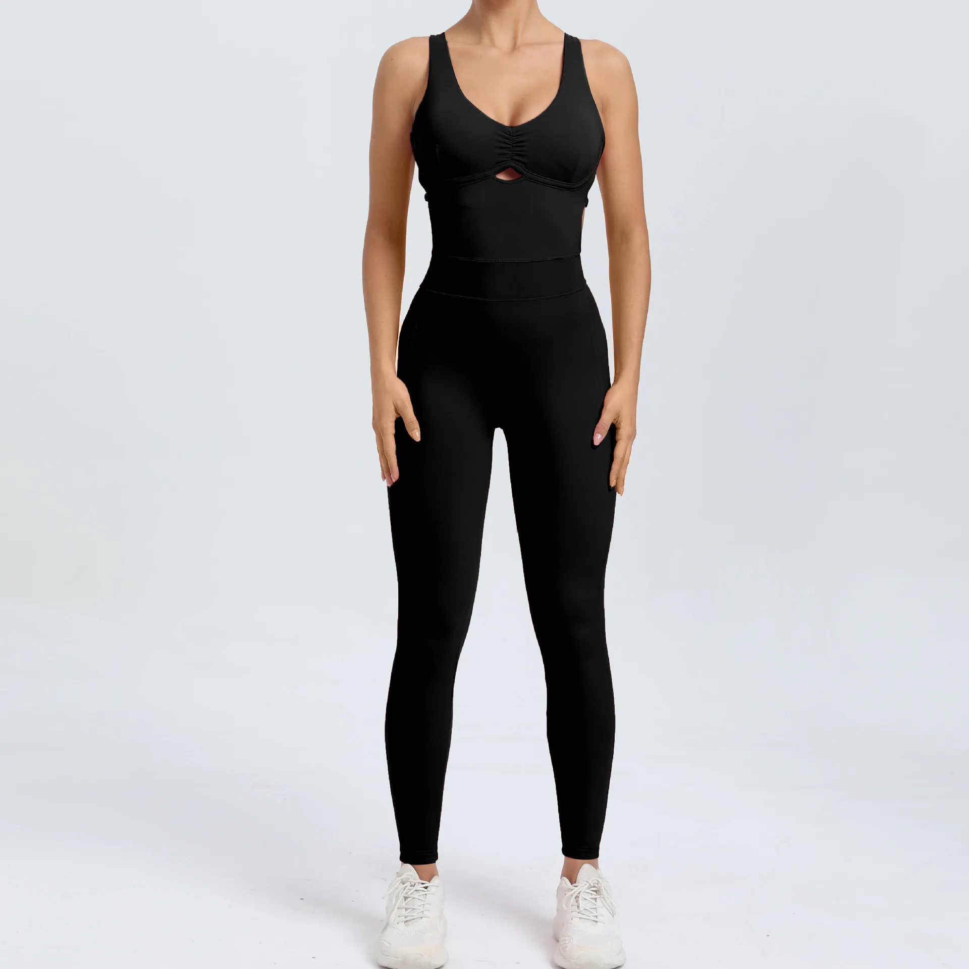 Yoga Jumpsuit Gym Set Women Fitness Sportswear Sports Bodysuit Sleeveless Slim Activewear All In One Rompers Sexy Yoga Clothing