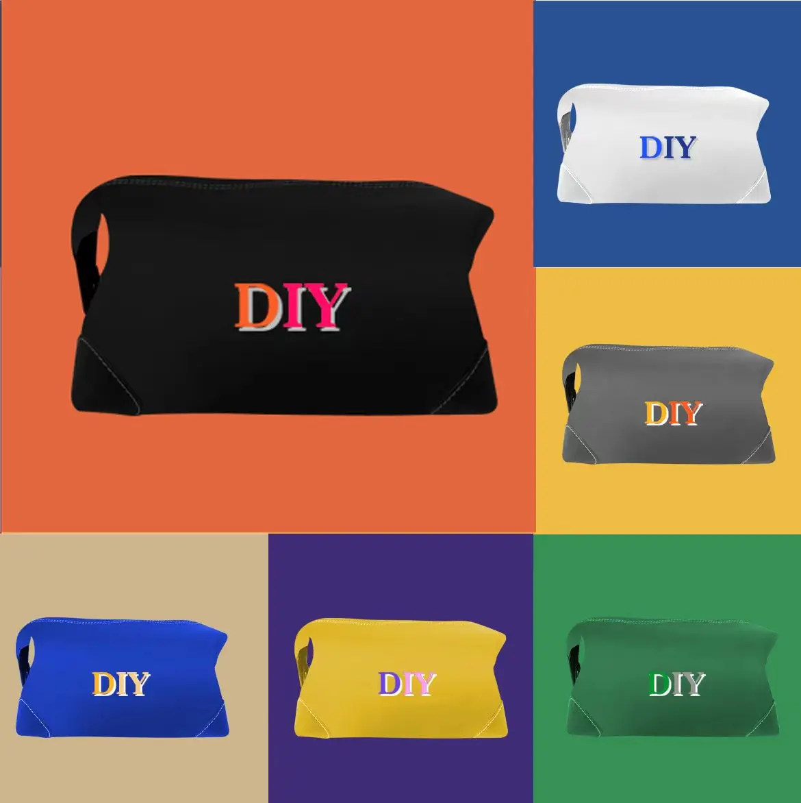 

tote bag Clutch Bags DIY personal A+++++ hig quality Envelope package documents Toiletry Pouch Protection Makeup Clutch Leather