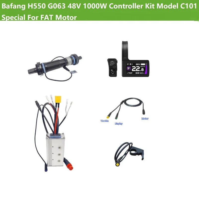 

Комплект контроллера Bafang H550 G063 48V 1000W, модель C101, специально для моторов FAT