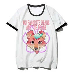 Furry Tee women summer manga comic t-shirts female harajuku designer anime clothing