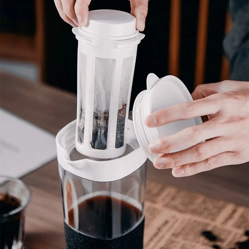 Cold Brew Coffee Pot 1100ML Espresso Filter Bottle Cold Brewing Pot Portable Iced Brew Coffee Maker Tea Juice  Coffe Kettle - Image 6