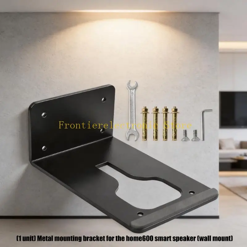G8DB Metal Wall Mount Bracket For Home 600 Speaker Stand, Space Efficient Design With Secure Grip And Easy Height Adjustment For