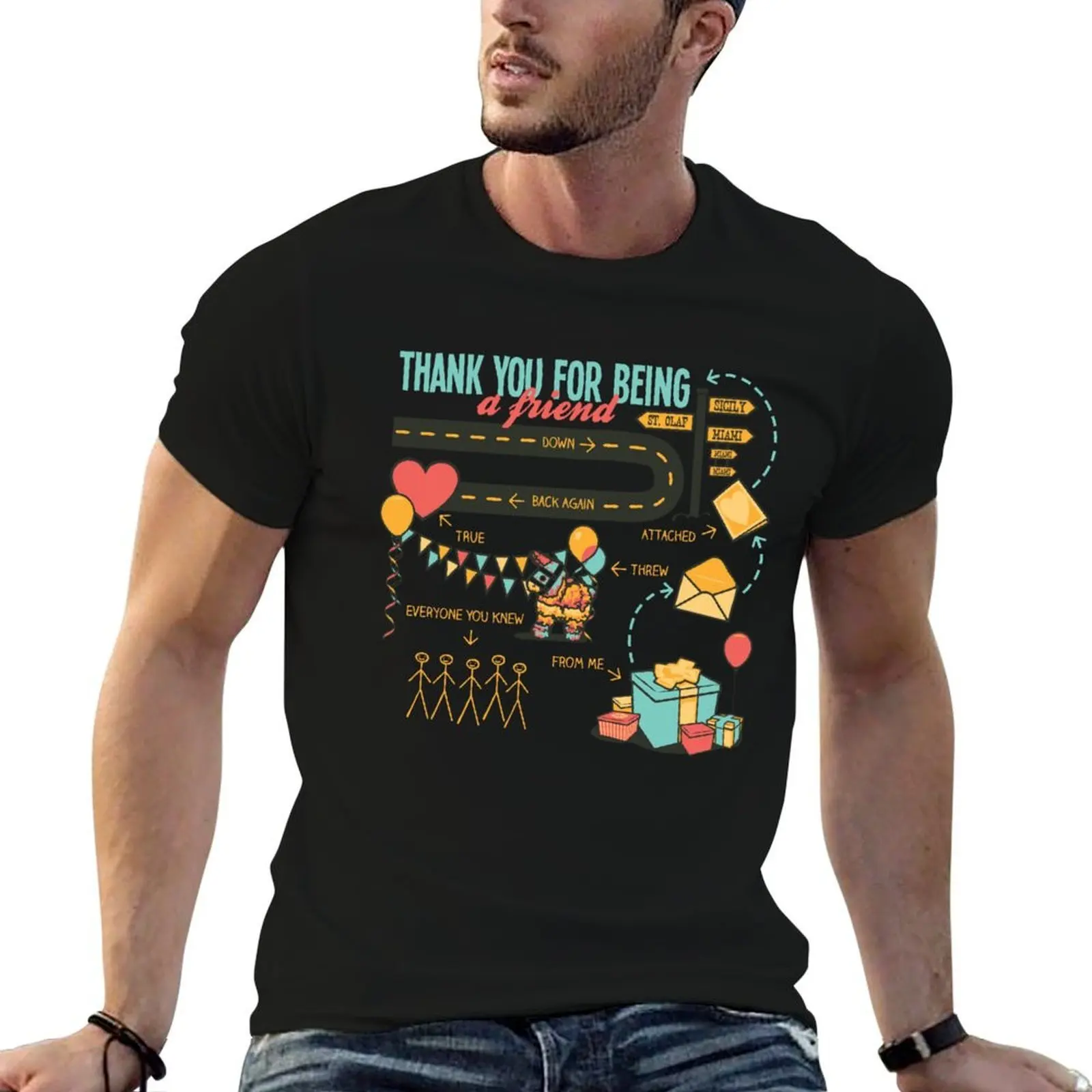 Pals and Confidants T-Shirt plus size clothes summer clothes Men's clothing