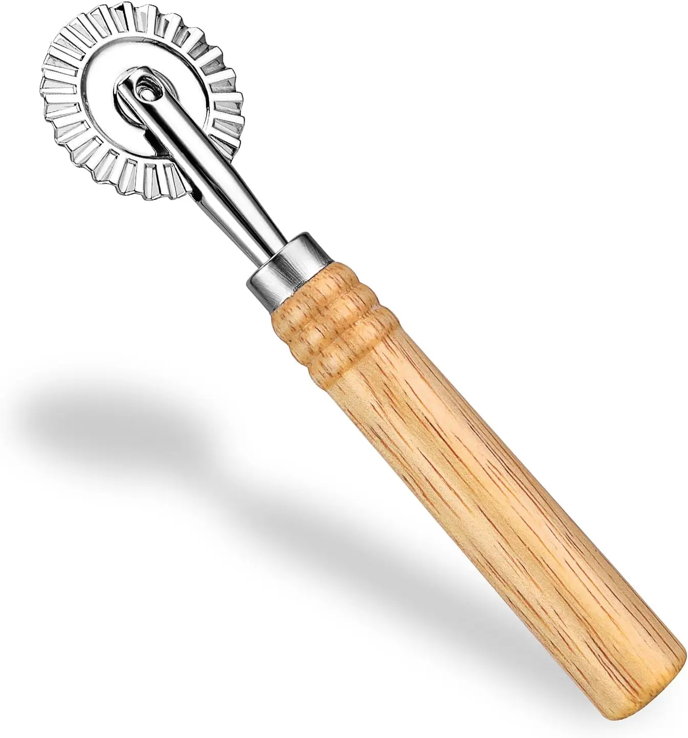

Zinc Alloy Pasta Cutter Wheel with Roller for Ravioli, Pizza, and Dumplings - Kitchen Tool