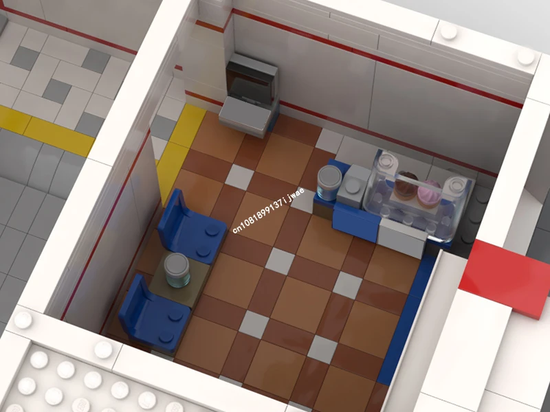 Nieuwe Stad Hot Selling Street View Moc Modulair Ziekenhuis Model Aangepaste Puzzels DIY creatieve ideeën Kinderen Speelgoed Verjaardag Kerstcadeau
