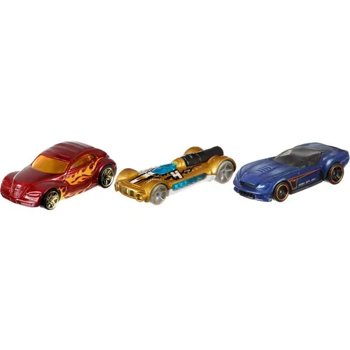 Hot Wheels Tiga Mobil Set-Berbagai Macam Produk, Koleksi Mainan Mobil, 1:64 Skala K5904