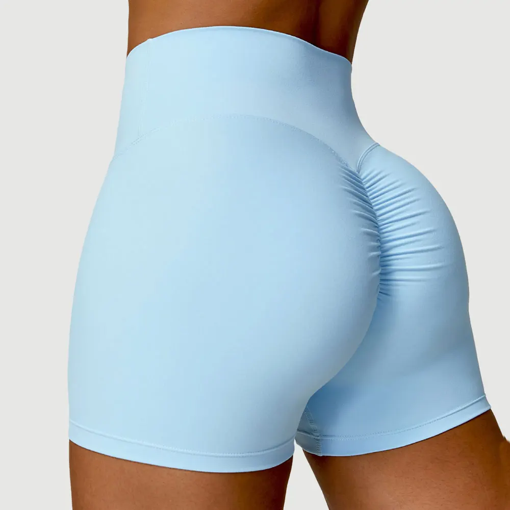 

Women High Waist Workout Shorts Gym Fitness Hip Lifting Abdominal Compression Tight Women's Elastic Push Up Yoga Short Pant