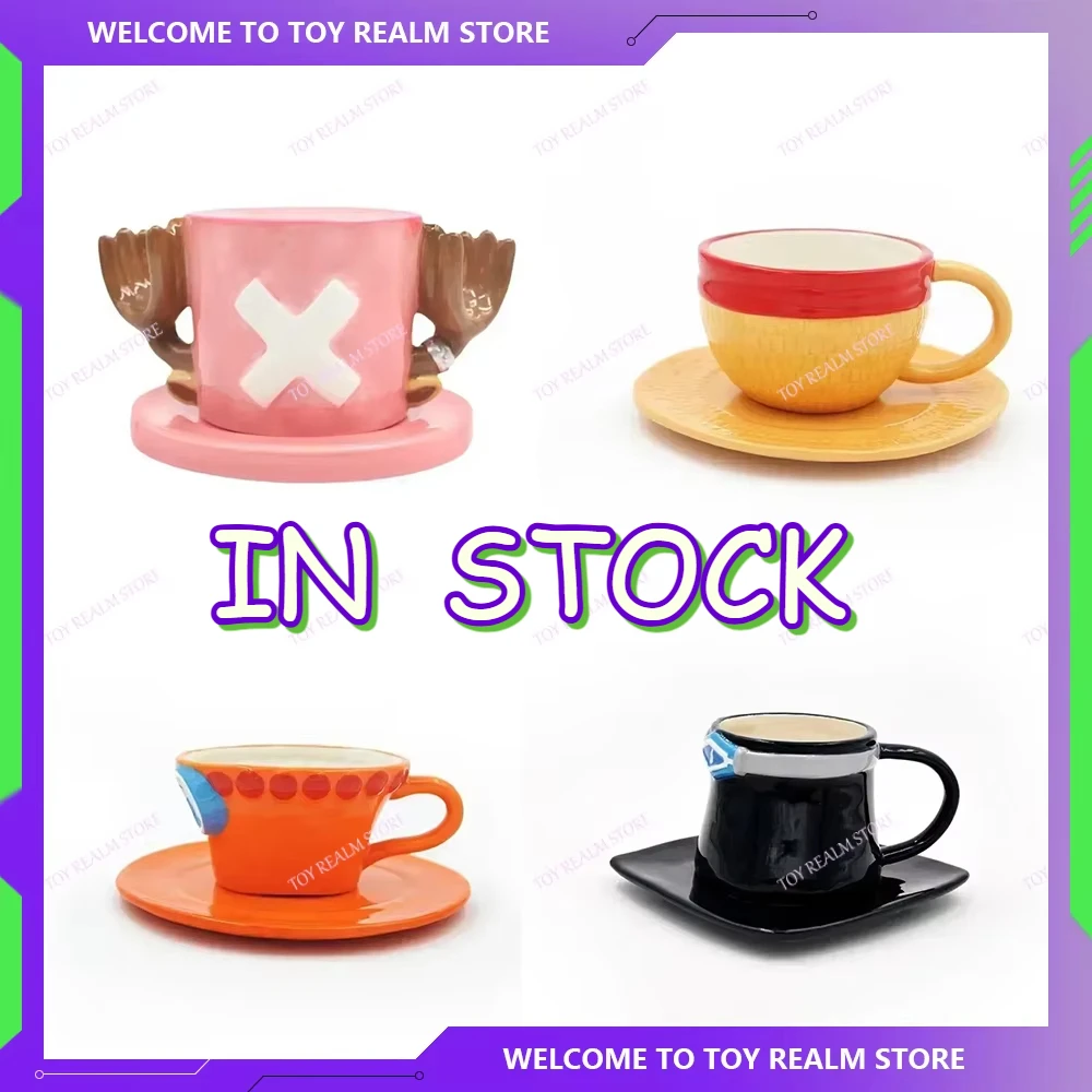 Nowy jednoczęściowy kubek na wodę i kawę Cosplay Kreatywny kubek w kształcie kapelusza trzech braci Anime Chopper Ace Prezenty na imprezy dla dzieci