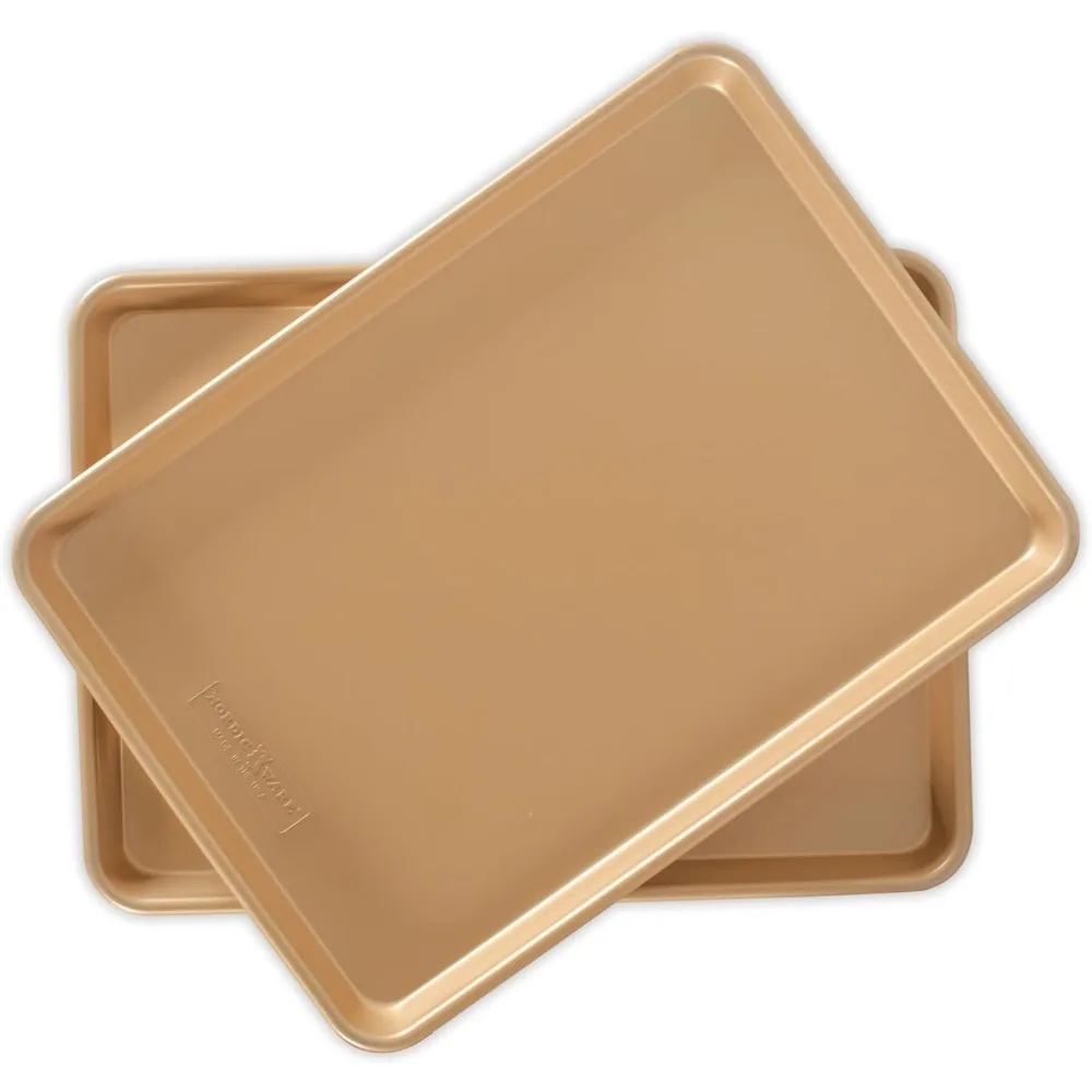 

Nonstick Baking Sheets, 2-Pack Half Size for Easy Cooking and Cleaning