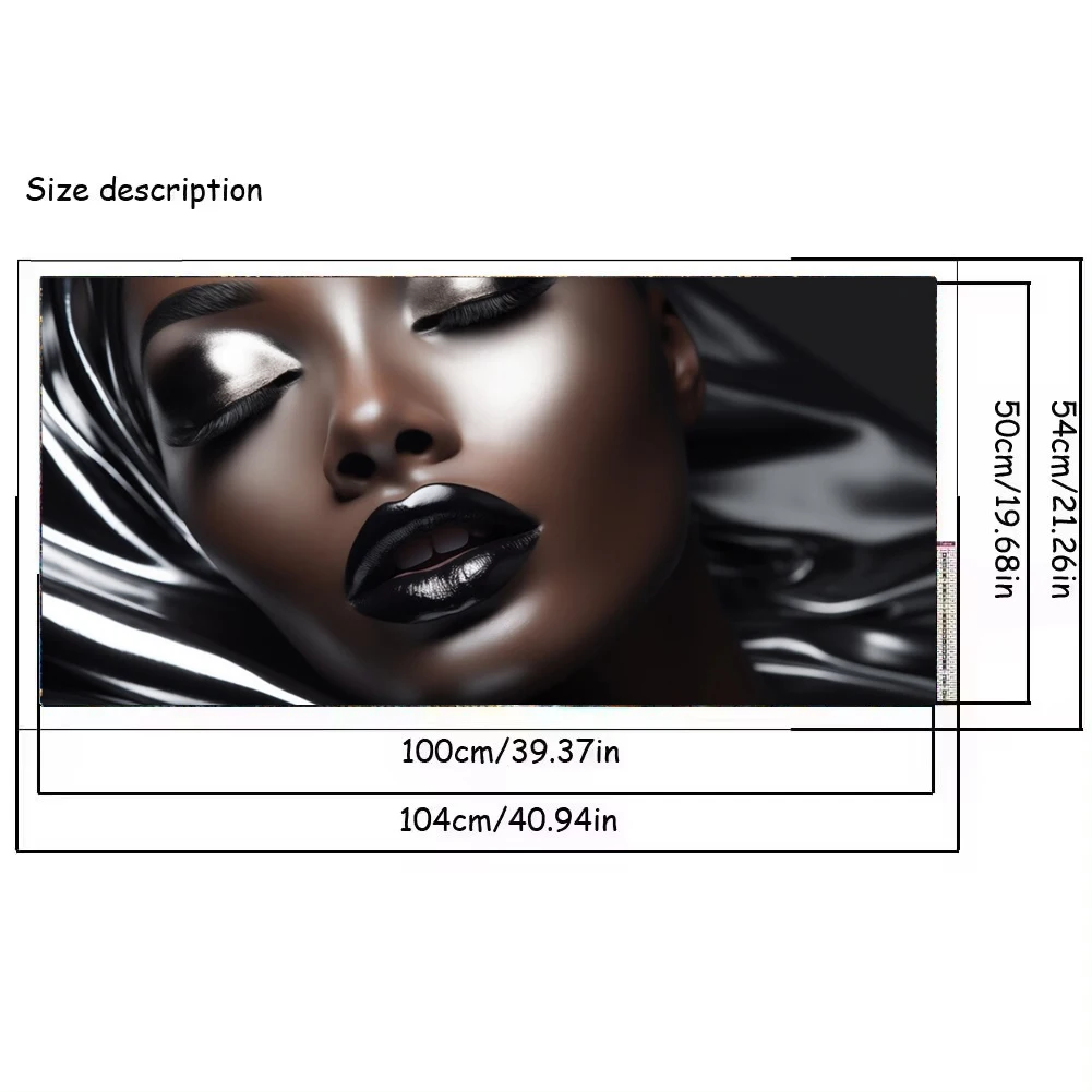 Abstract African Fashion Makeup Woman DIY 5D Diamond Painting Large Size New 2024 Full Mosaic Diamond Embroidery Sale Decor Gift