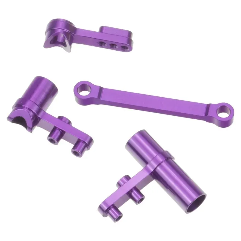 Servomotor de dirección de aluminio para coche de control remoto, conjunto completo de placa Ackerman 02025 02075, piezas de mej