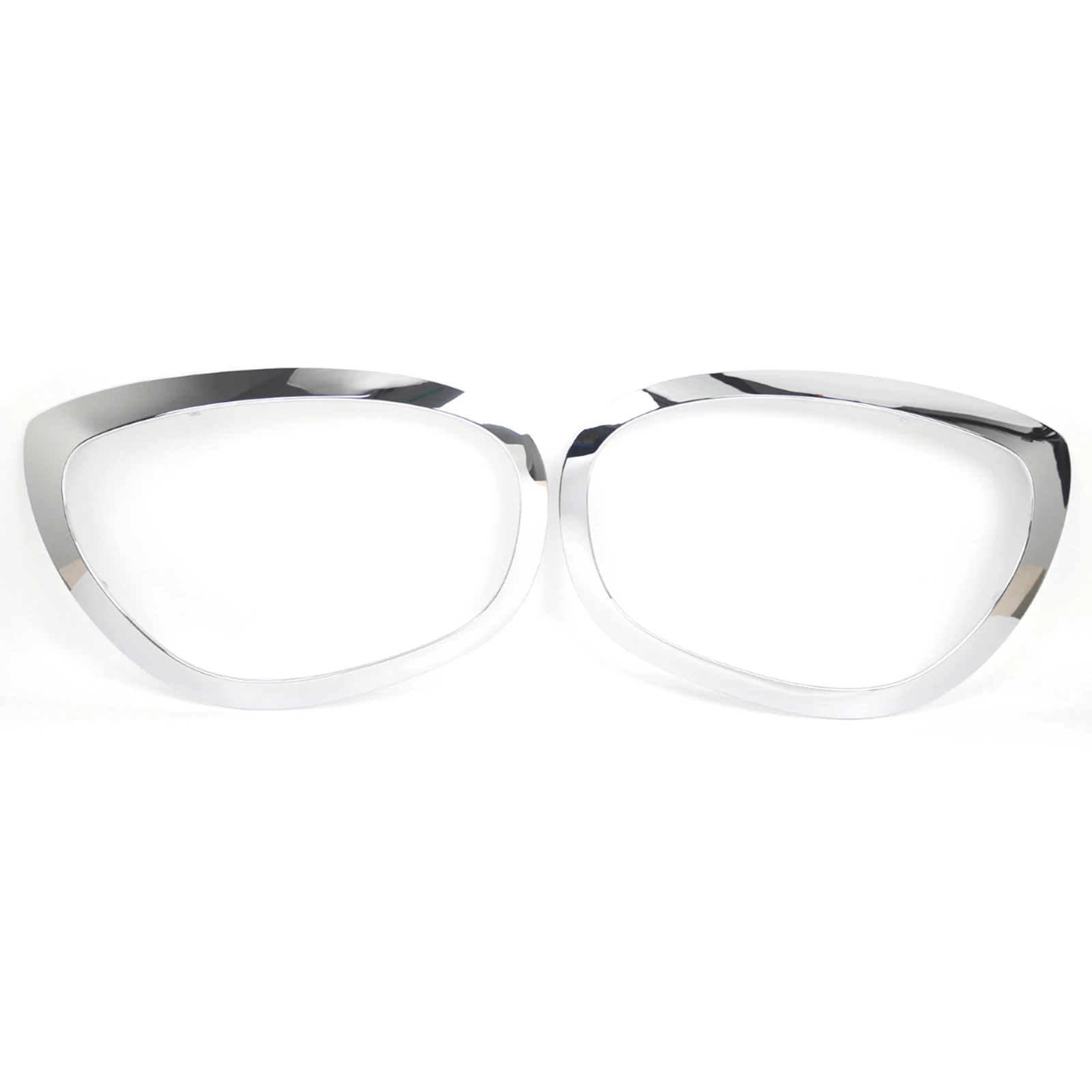 2PC Headlight Frame Bezel Surround Cover 51137388117 51137388118 Chrome Silver for BMW Mini F60 F61 2017-2023 Headlamp Trim