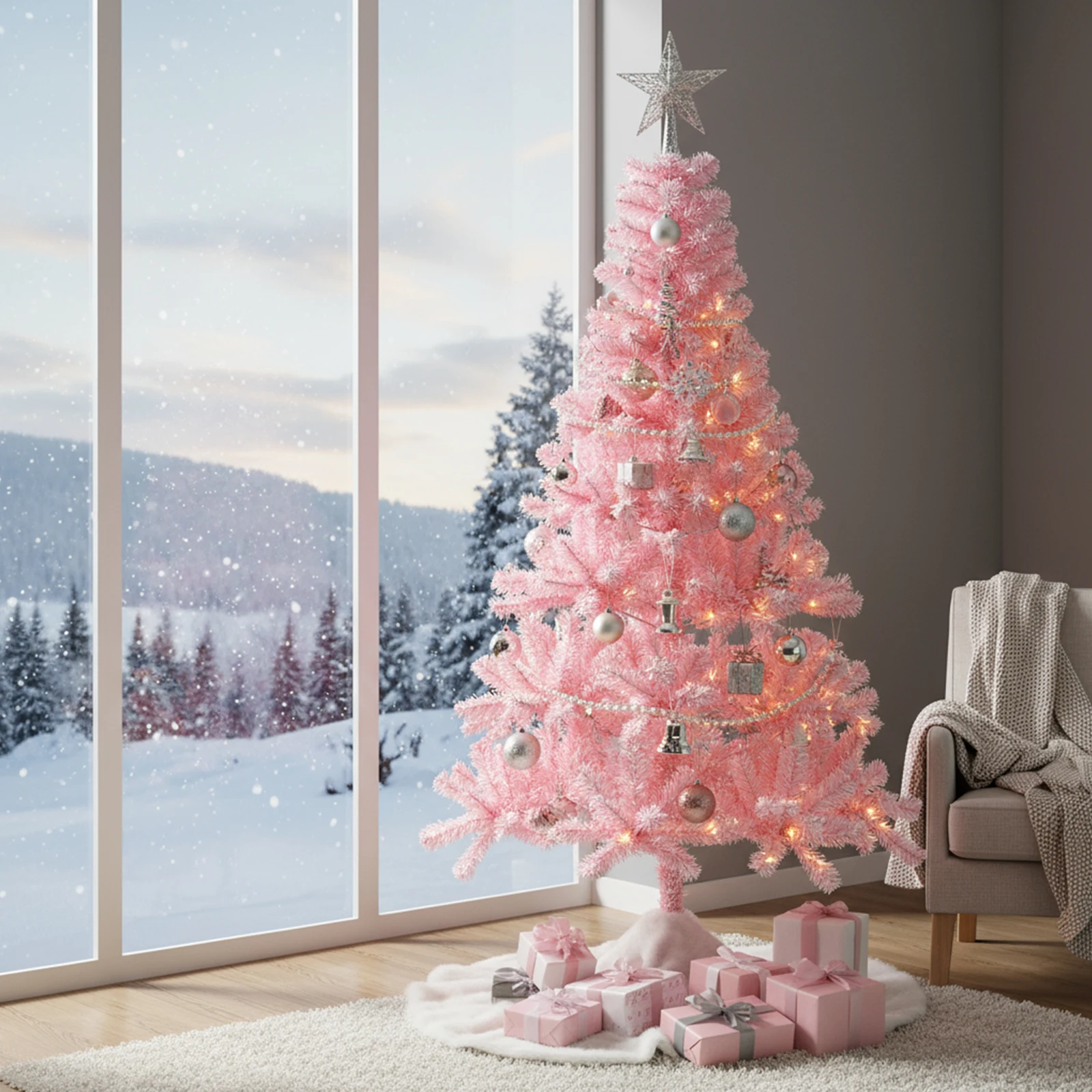 

180cm Realistic Spruce Christmas Tree Multi-Purpose Unlit Artificial Pine Tree Festival Decorations Xmas Tree for Home Decor