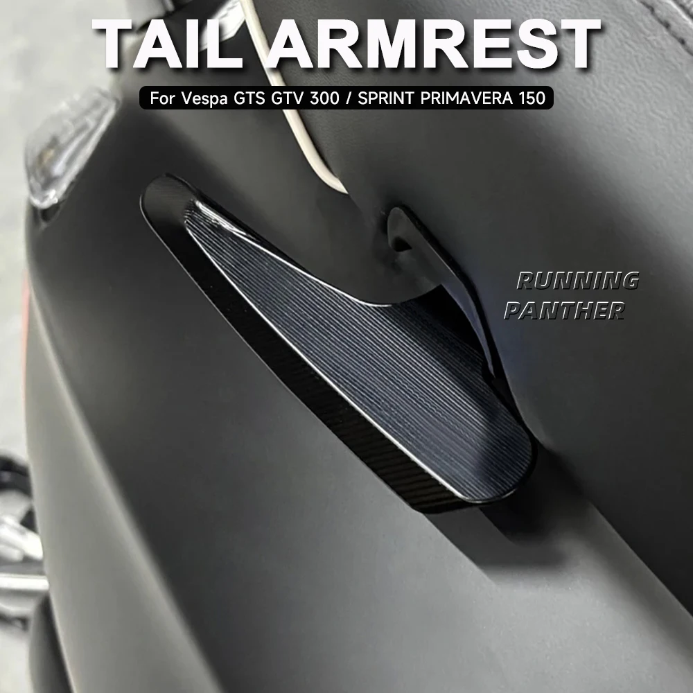 

Motorcycle Tail Armrest Rear Passenger Handle Bar Thickened Grab CNC For Vespa GTS 300 GTV 300 Sprint 150 Primavera 150