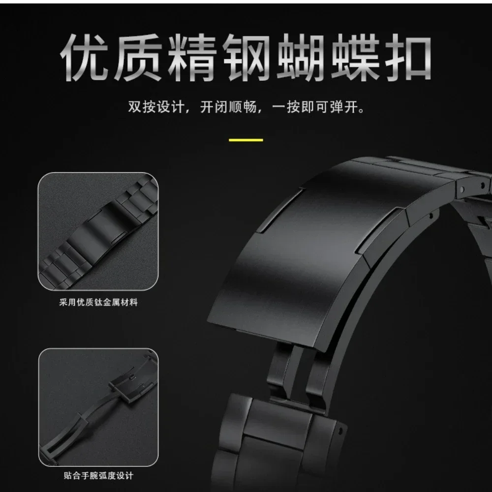 22mm 20mm Titanium Strap for Garmin Forerunner 970 965 265 55 165 570 Quick-release Band Garmin Approach S50 Active 6 5 Venu 3 2