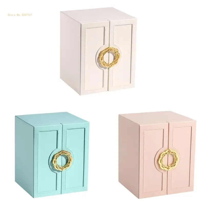 

Elegant Jewelry Storage Box with 5 Drawers Velvets Lining Case for Teen Girls Dropship