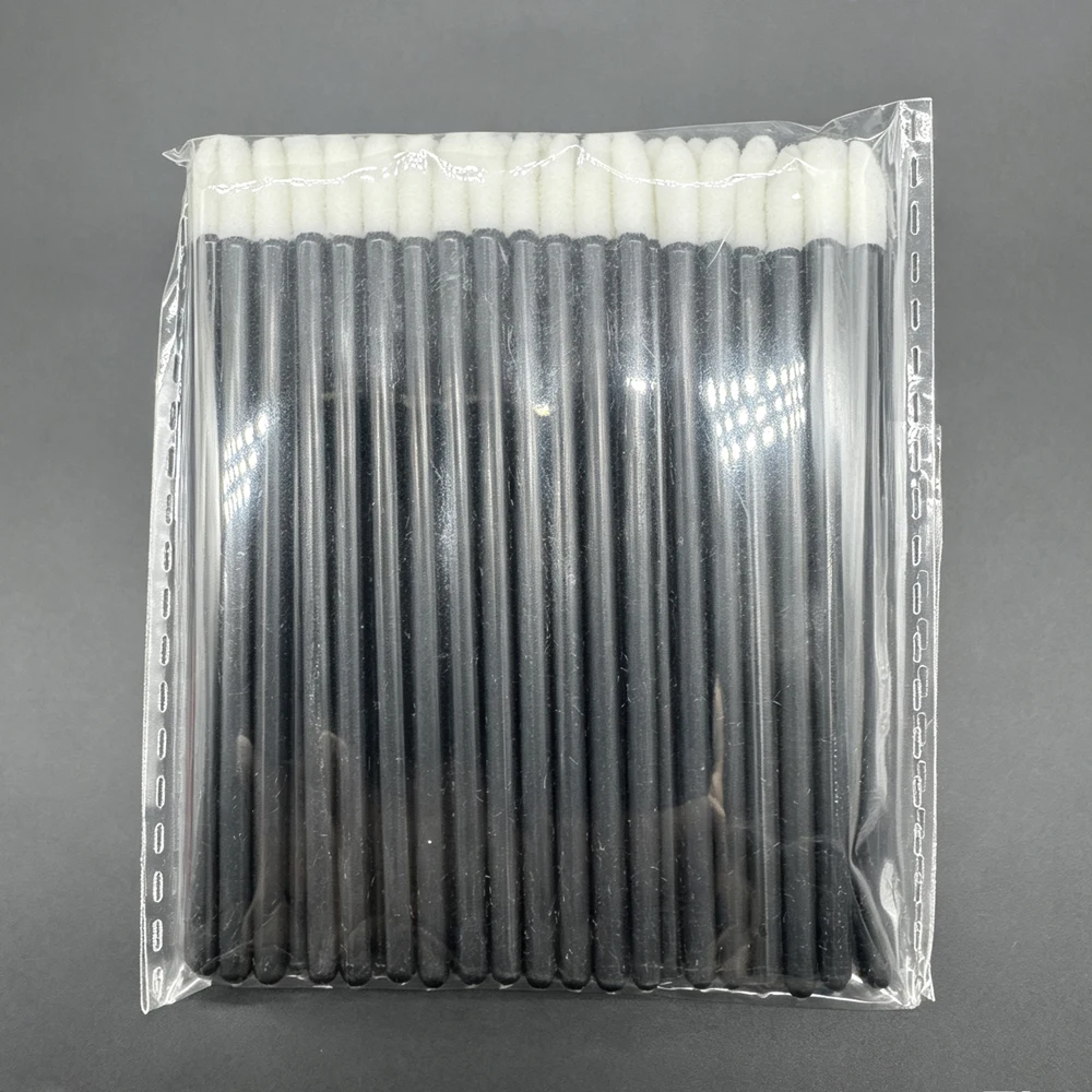 100pcs Beauty Tool Disposable Lip Brushes Multi-Purpose Solid Brush Rod Lip Gloss Wand Makeup Applicator Eyelashes Brush