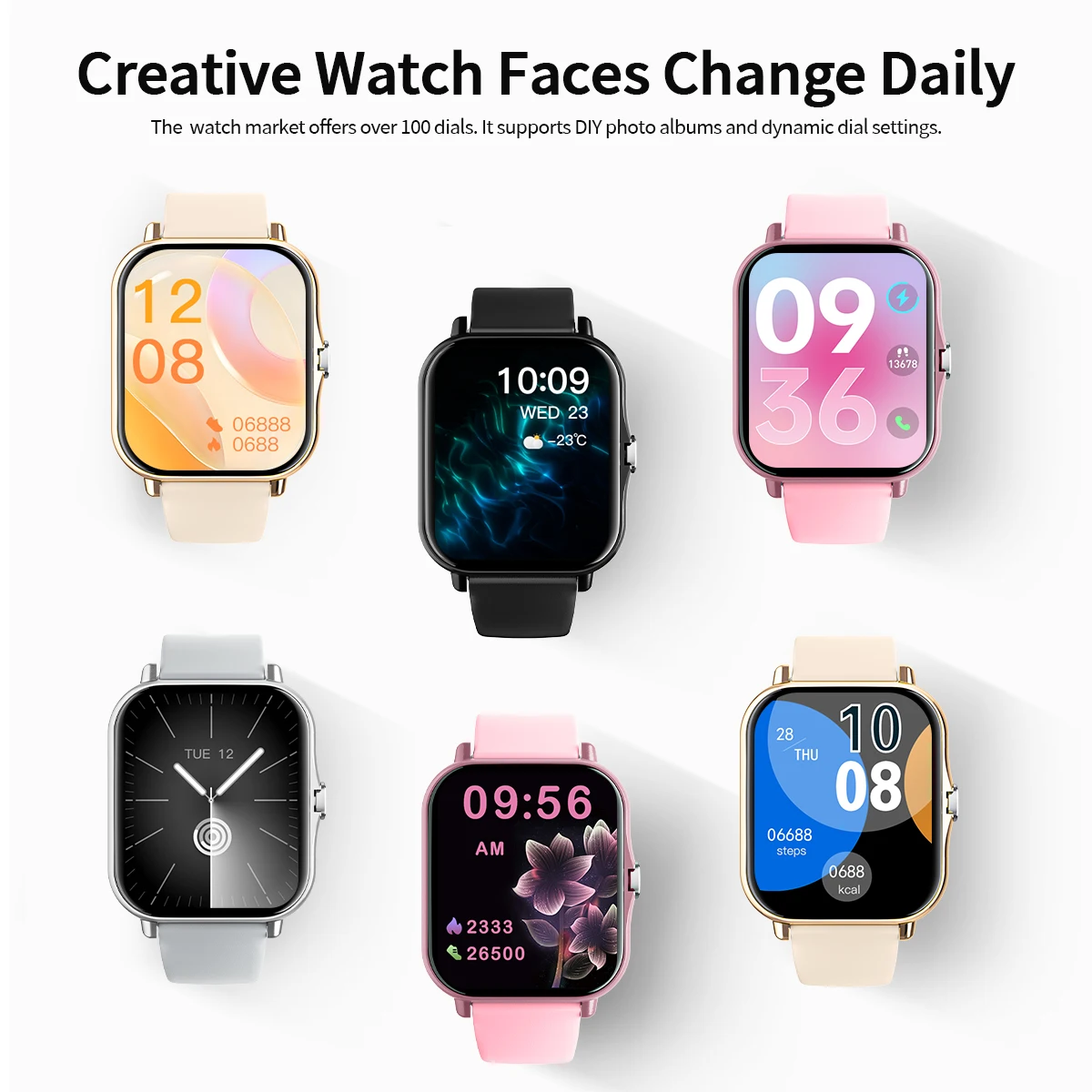 2025 ساعة ذكية 1.83 بوصة TFT شاشة عرض بلوتوث الاتصال وسائط رياضية متعددة الرجال النساء ساعة ذكية لنظام أندرويد IOS