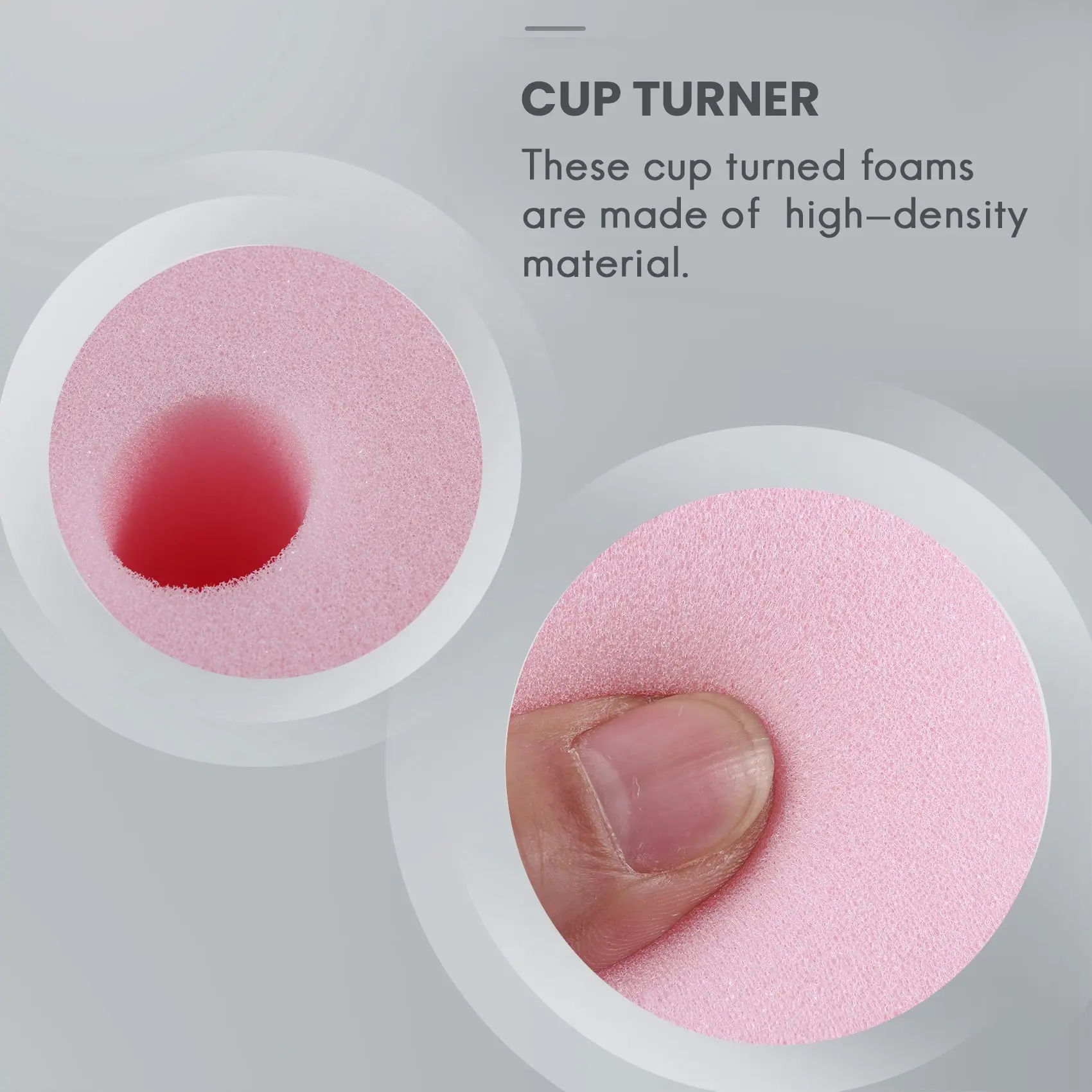 ABJS 6 Pcs Cup Turner Foam Tumbler Inserts for 3/4 Inch PVC Pipe Tumbler 10 Oz To 40 Oz Tumblers Crafting (Black/White/Pink)