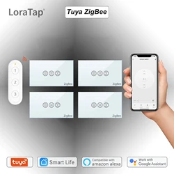 Tuya Smart Life ZigBee 3.0 EUA Cortinas Interruptor, remoto para o Obturador do Rolo, o Google Home, Alexa Controle de Voz, Automação, MQTT