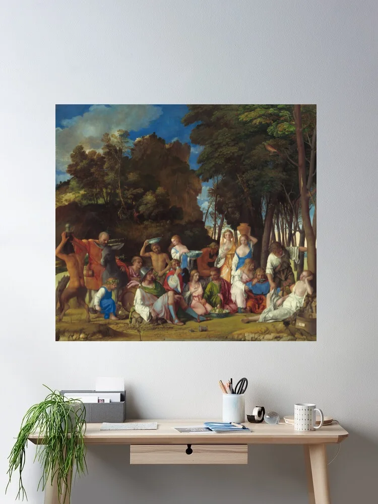 The Feast of the Gods Canvas POSTER ,Home Decor Wall art painting
