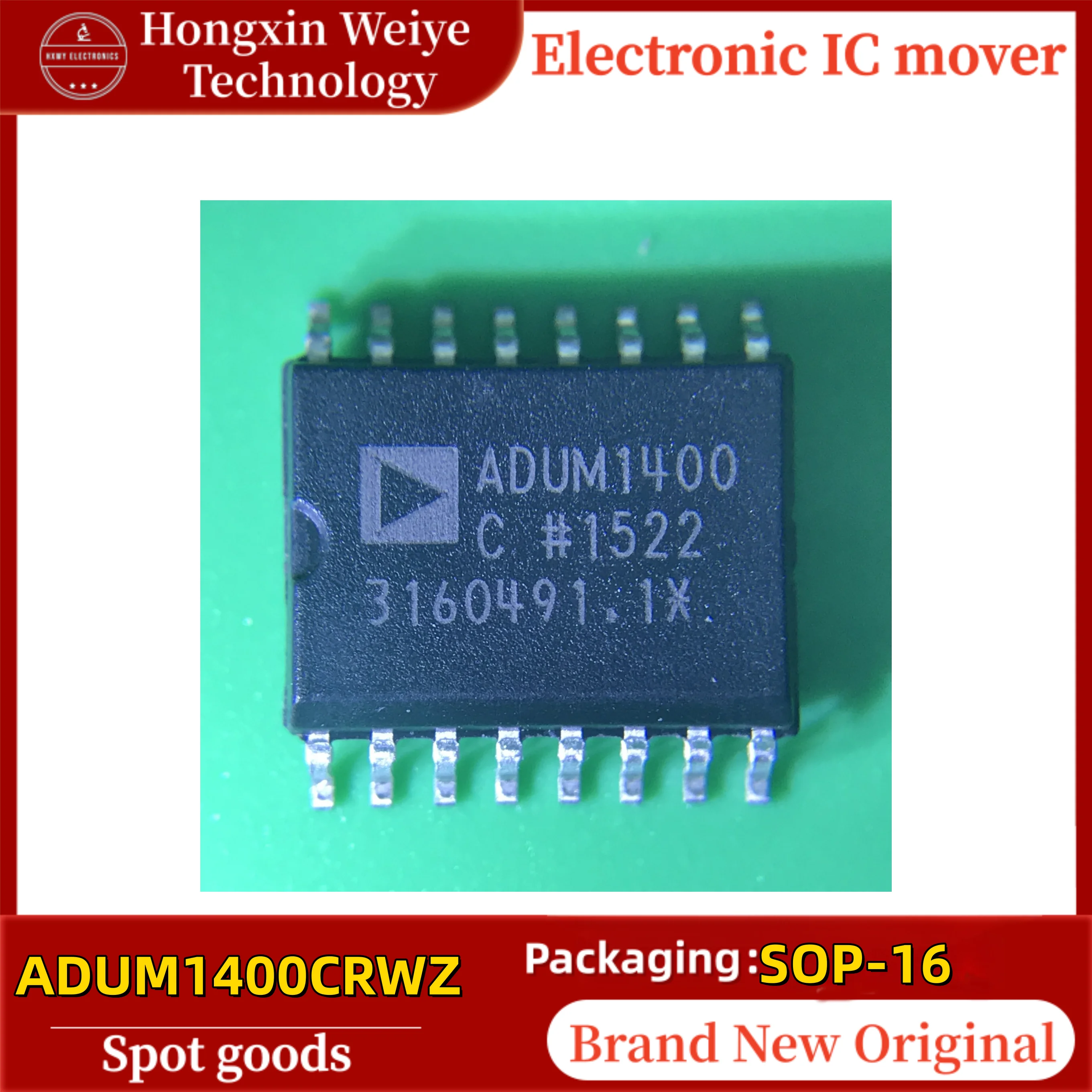 5/30 PCS ADUM1400CRWZ SOP-16 4-Channel Digital Isolator IC Chip - Brand New 4-Channel Isolation for Enhanced Data Protection
