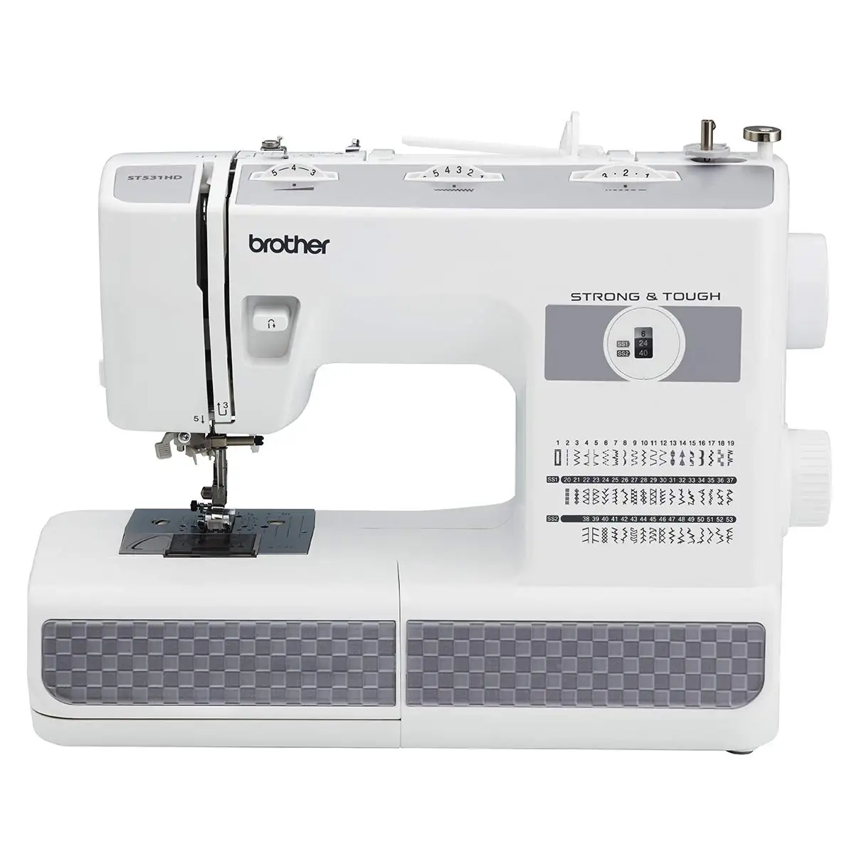 ST531HD Strong & Tough 53Stitch Sewing Machine with Finger Guard Easily Adjust The Stitch Width and Length with The Control Dial