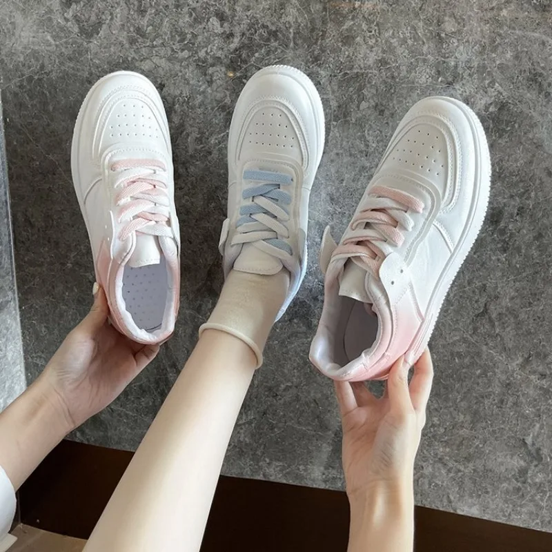 Summer Women Designer Shoes Flat Female 2024 Autumn Metal White Ladies Casual Chunky Sneakers Platforms Fashion Sneaker