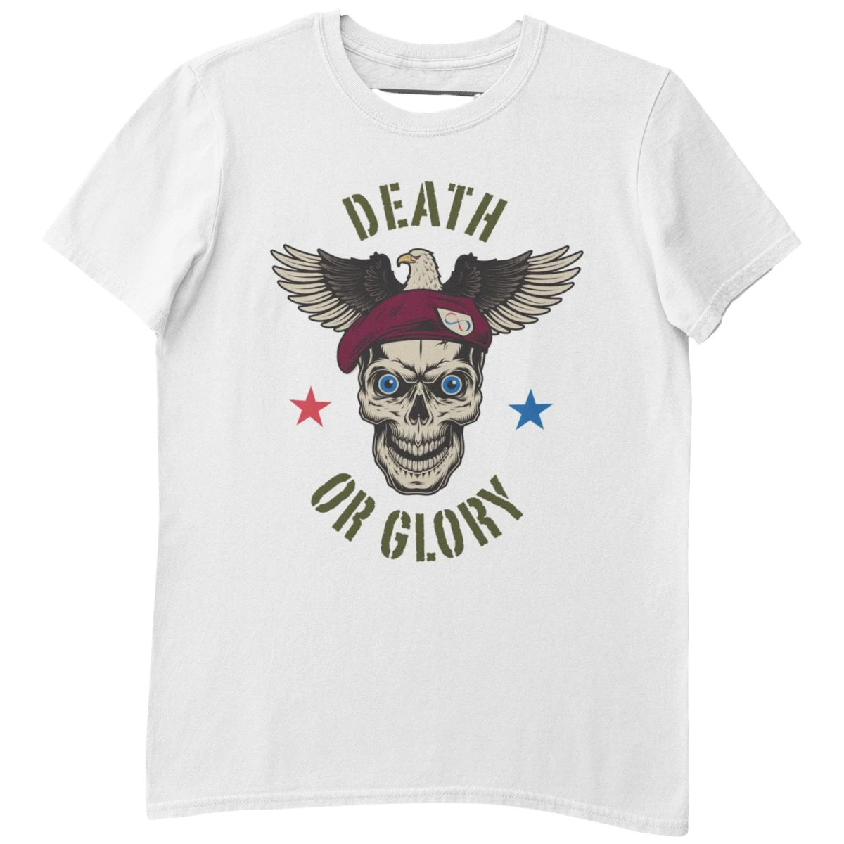 T-shirt à manches courtes en coton pour homme, col rond, Death or Glory, été