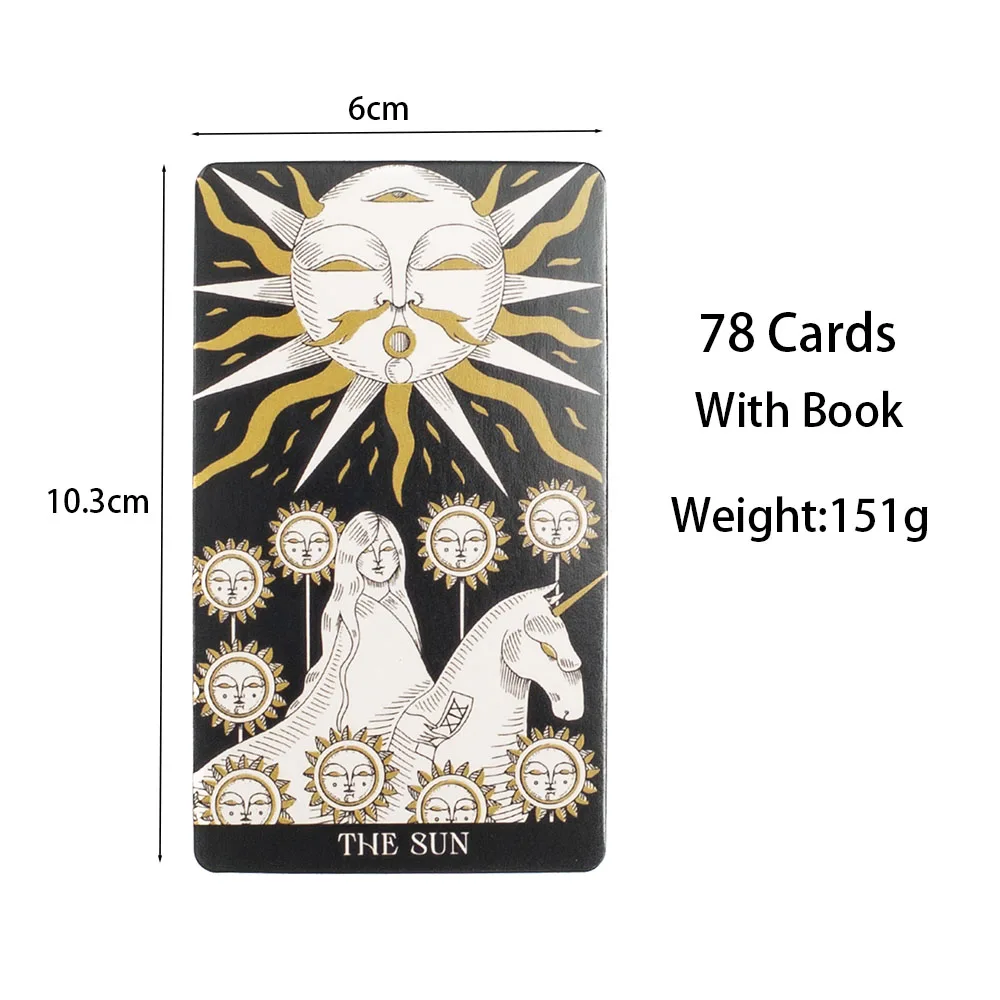 Symbolic Soul Tarot Cards 78Pcs Cards With Detailed GuideBook  Fun Party Game for Casual Entertainment