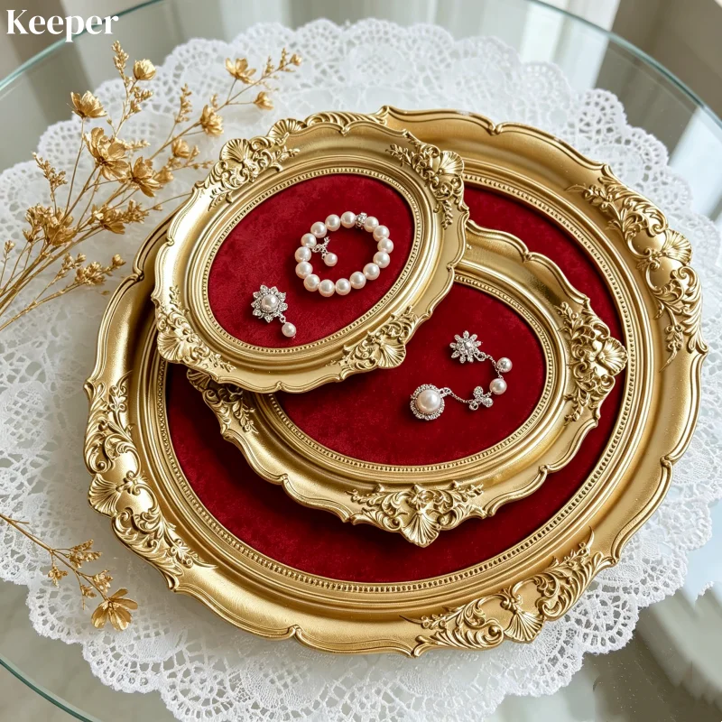 

Винтажная фоторамка-держатель для сережек, настенная подставка для украшений, бархатная доска для сережек и ожерелий, декор для дома