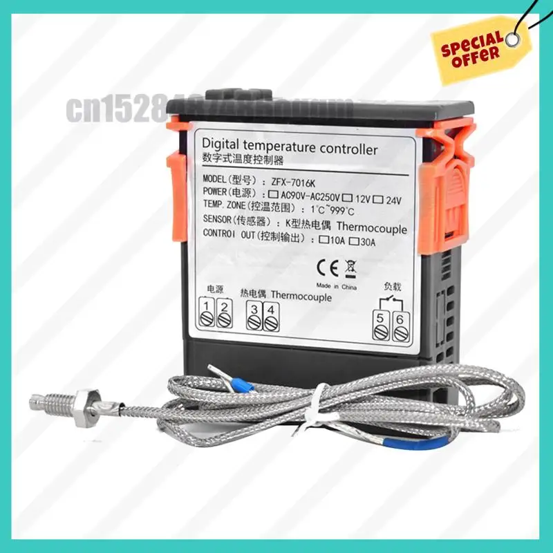 -ABJZ ZFX-7016K ذكي متحكم في درجة الحرارة العالية منظم الحرارة الرقمي 999 درجة مفتاح التحكم في الفرن #6