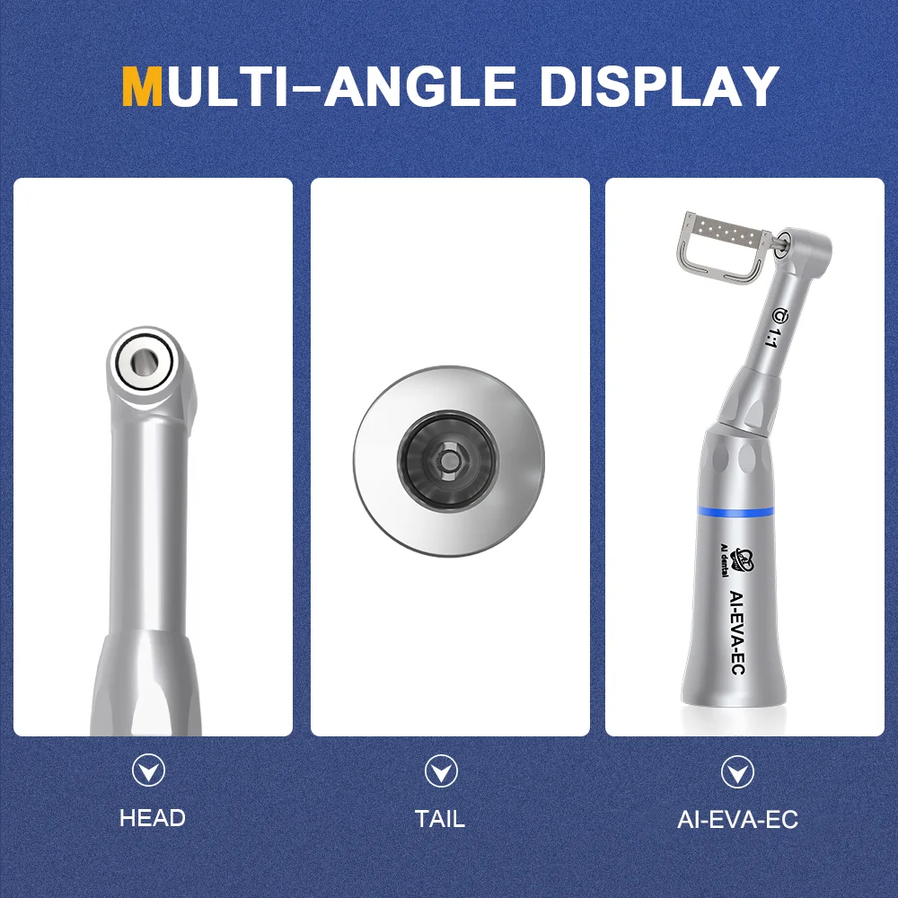 AI-EVA-ECS Laboratory Oral Therapy 1:1 Contra Angle Low Speed Dental Handpiece Orthodontic Interproximal Stripping Materials Kit