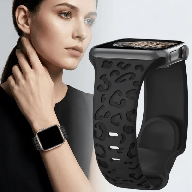 

Силиконовый ремешок с гравировкой для Apple Watch Band 38 мм 40 41 42 44 45 46 49 мм Браслет Correa Iwatch Series SE Ultra 2 10 9 8 7 6 5 4