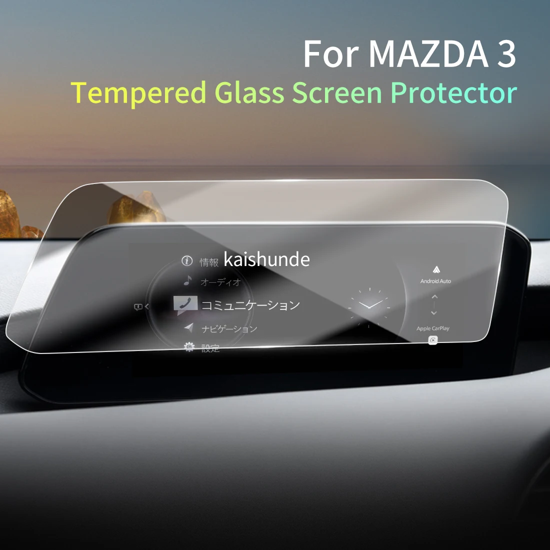 

Car Stickers Meters Protector For24 MAZDA 3 RHD Tempered Glass Protective Film Display Navigation Vehicle