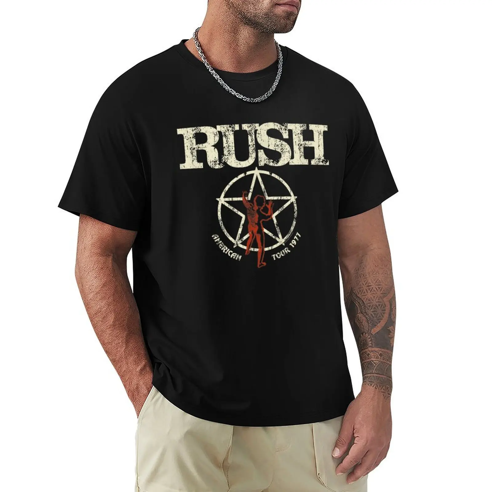 Rush Band T-Shirt Active Wear Sports T-Shirt for Men