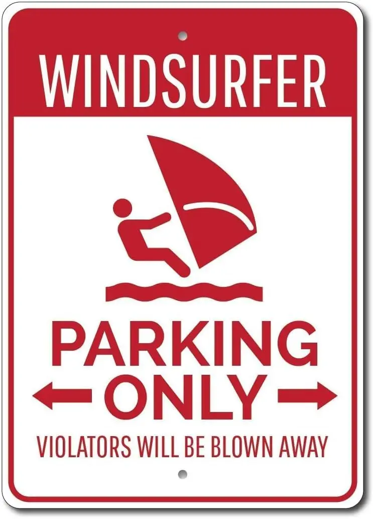 Windsurfer Parking Sign Windsurferwindsurfer Metal -aluminum